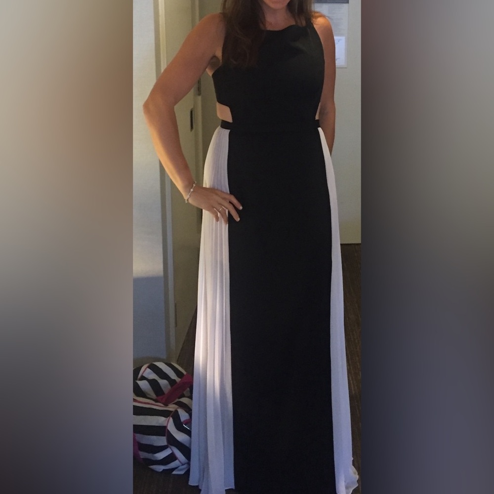 BCBG Maxazria Floor Length Cut Out Dress Size 12